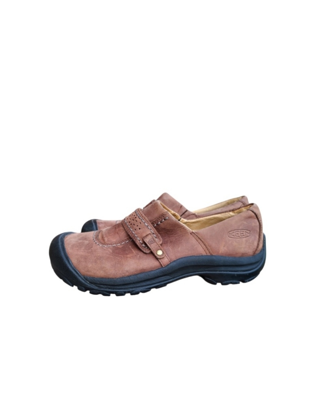 Keen Leather Kaci II Slip On Casual Trail Hike Walk Outdoor Shoe Brown Women 10 - Picture 2 of 11